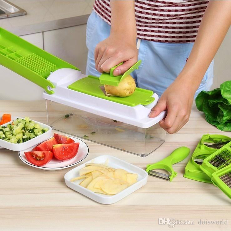 Dicer Plus Fruit Vegetable Slicer, Food-Chopper Kitchen-Cutter Dicer -  China Dicer and 12PCS price